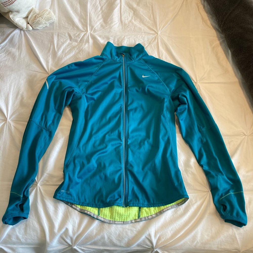 Teal NIKE full-zip jacket